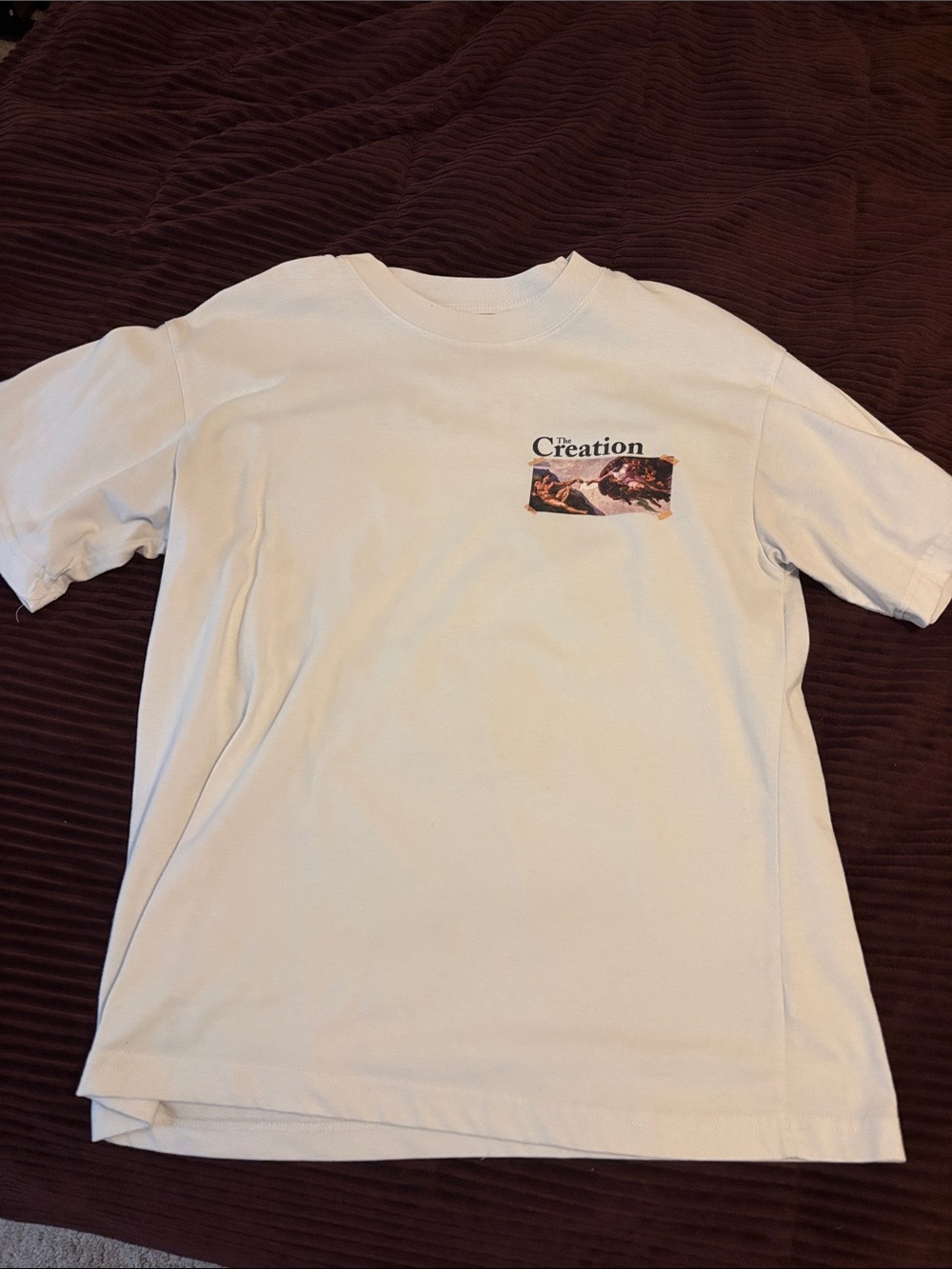 PacSun The Creation Graphic Tee - Light Cream